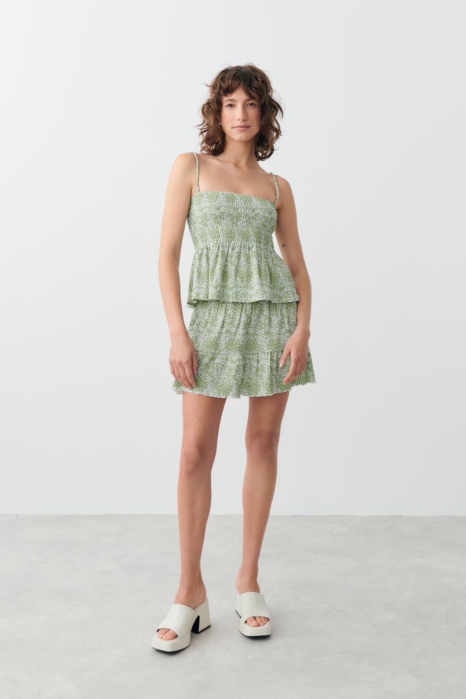 Short smock skirt