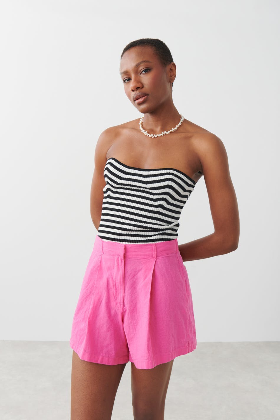 Sonja linen blend shorts