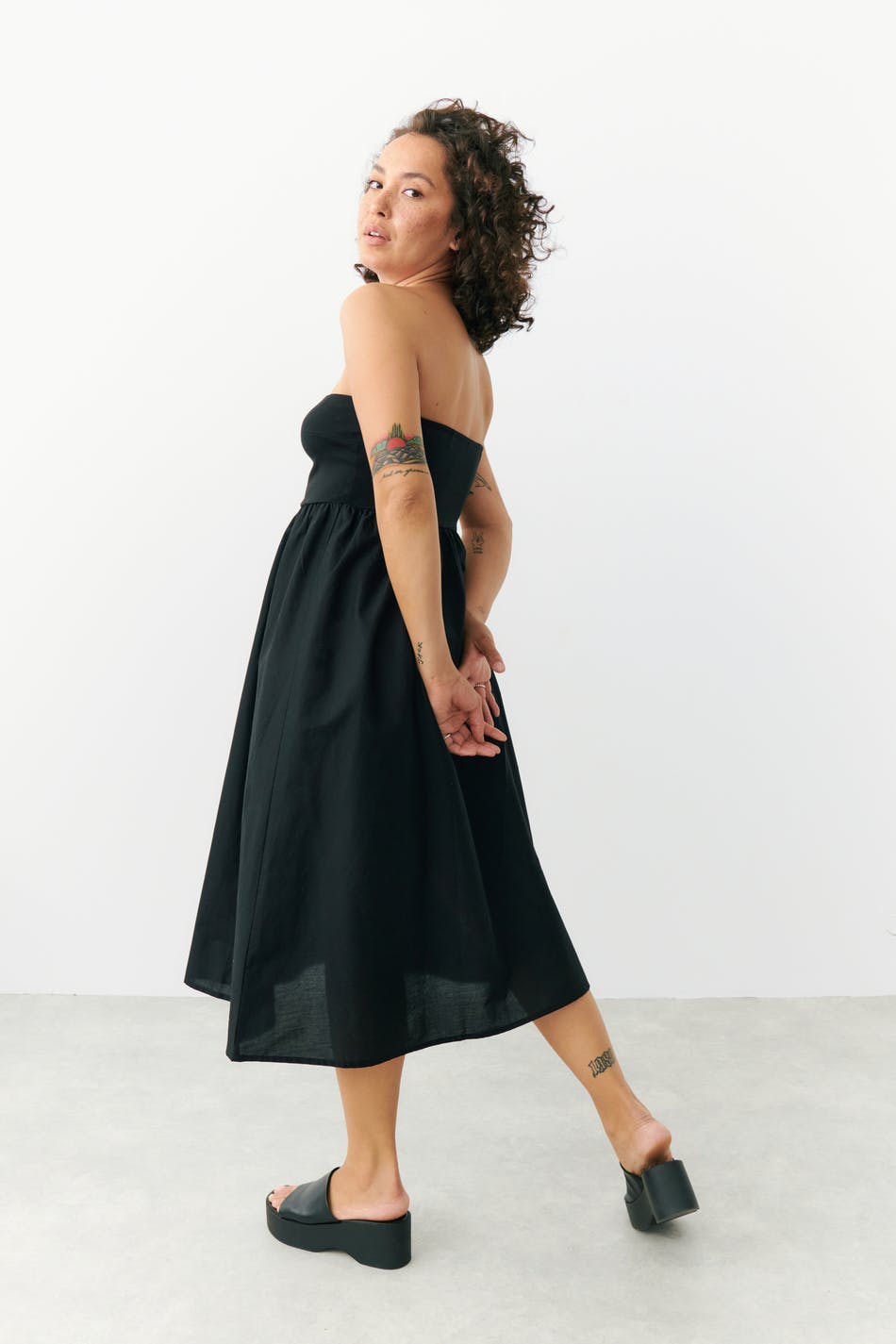 Bandeau midi dress