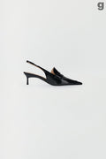 Pointy slingback heel sandals
