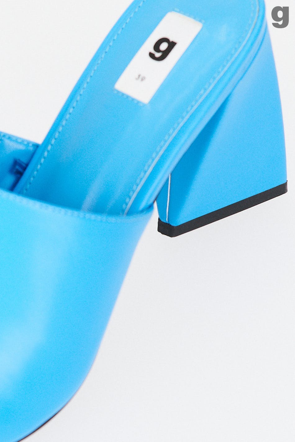 Asymetric high heel sandals