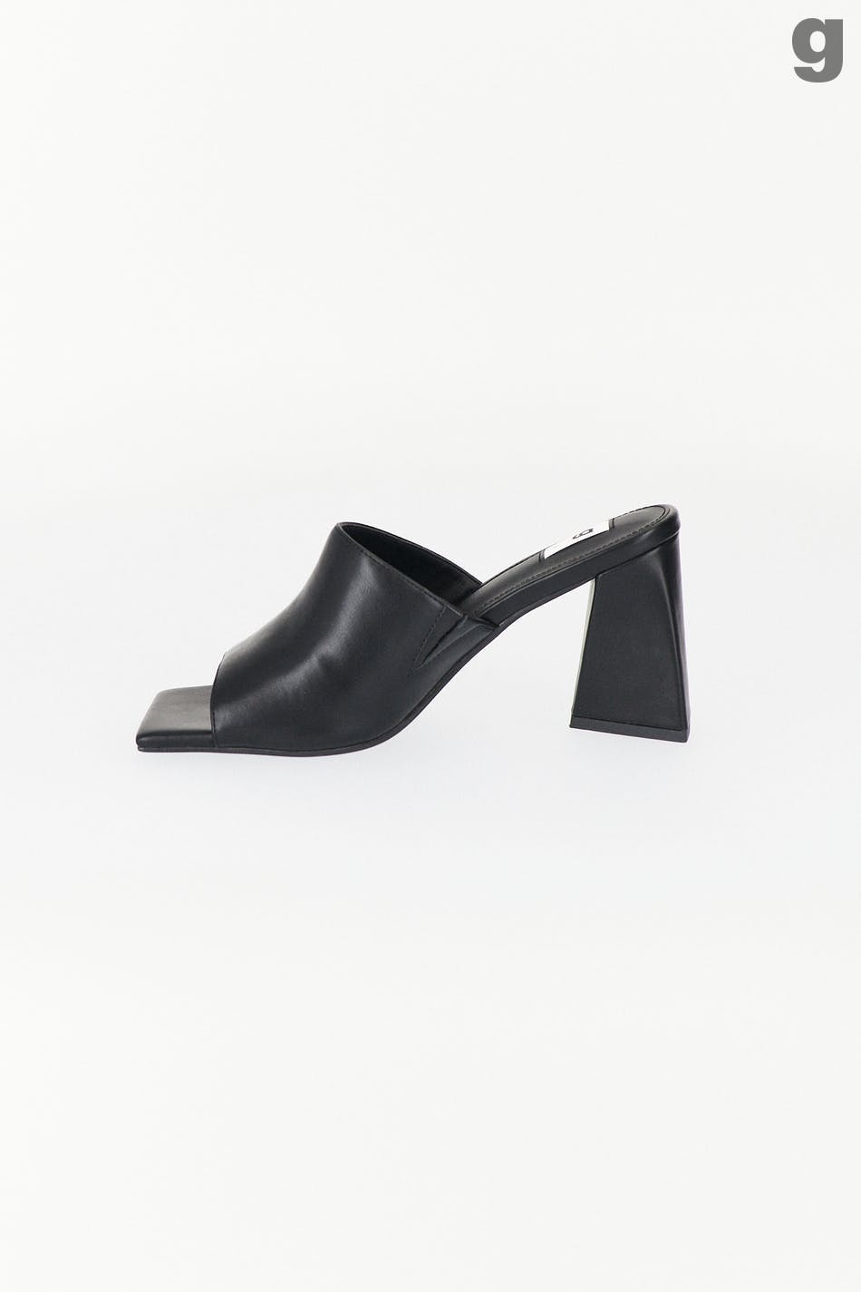 Asymetric high heel sandals