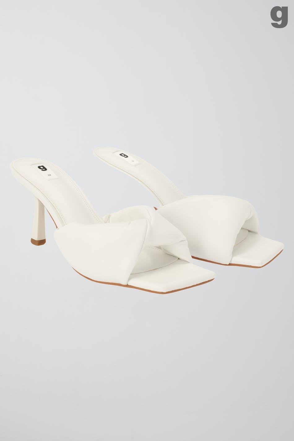 Twisted high heel sandals