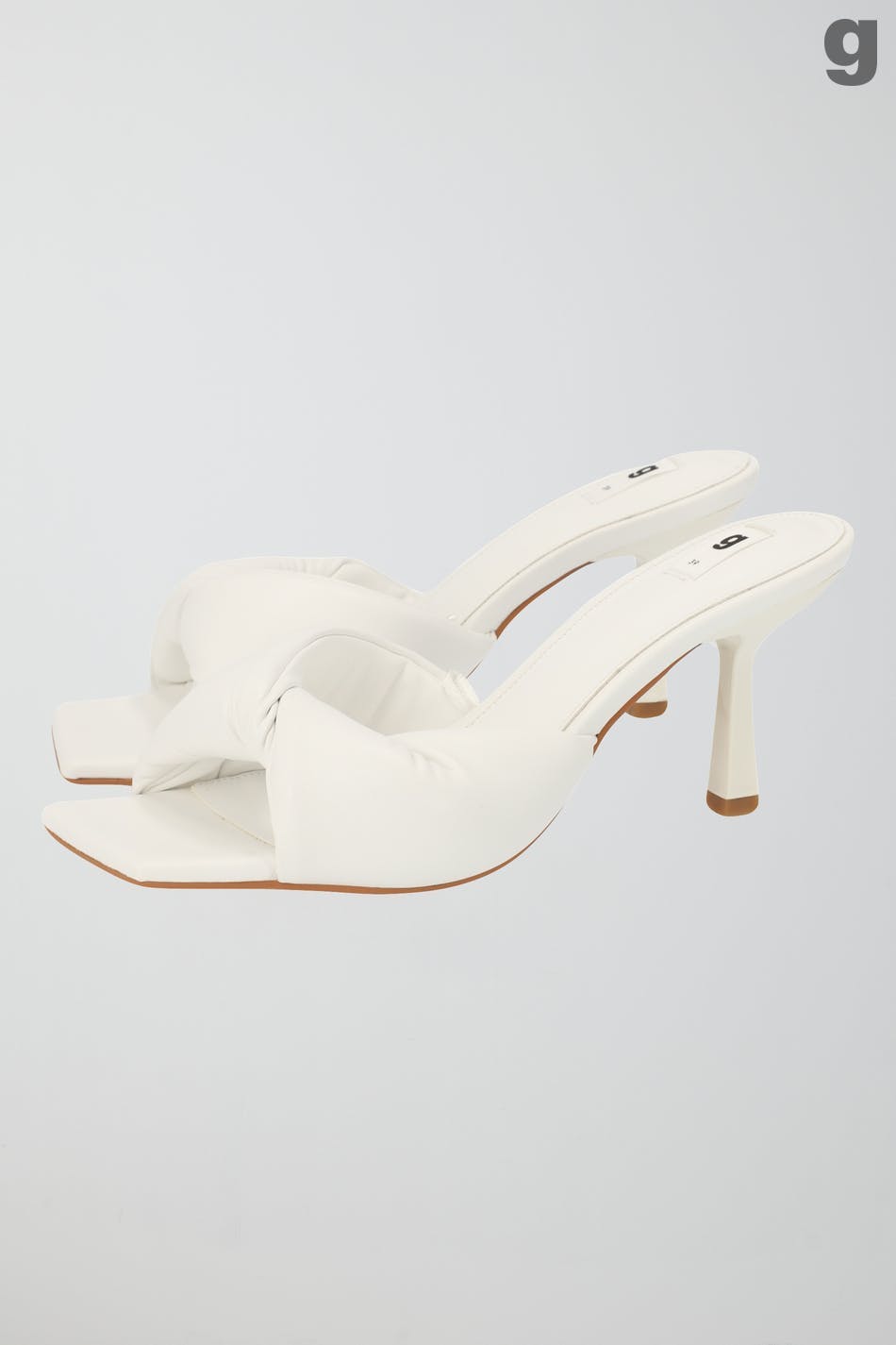Twisted high heel sandals