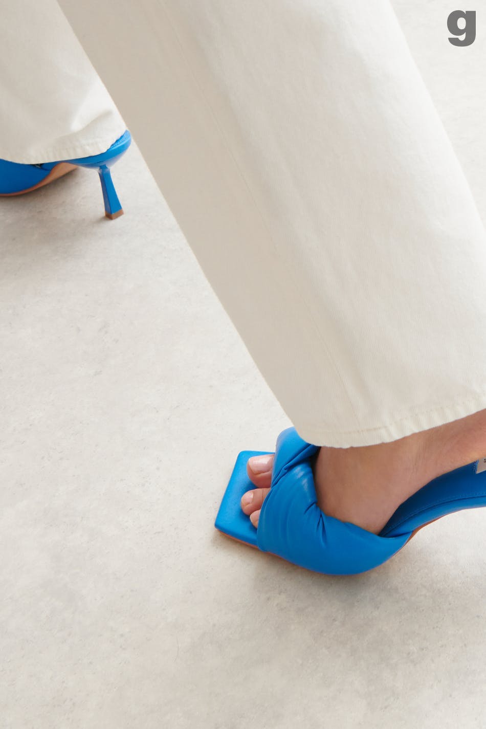 Twisted high heel sandals