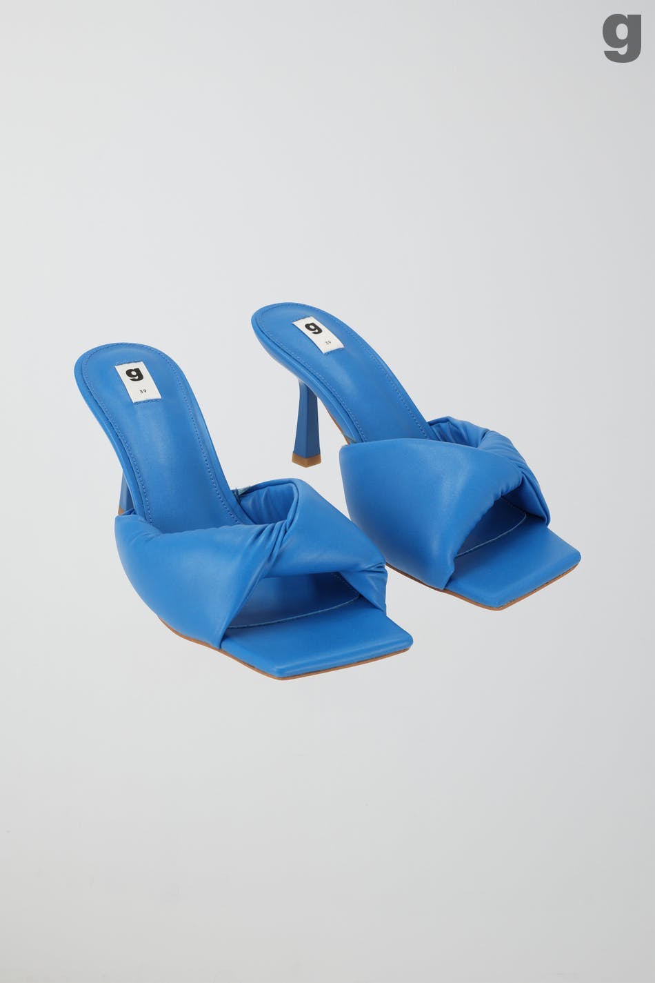 Twisted high heel sandals