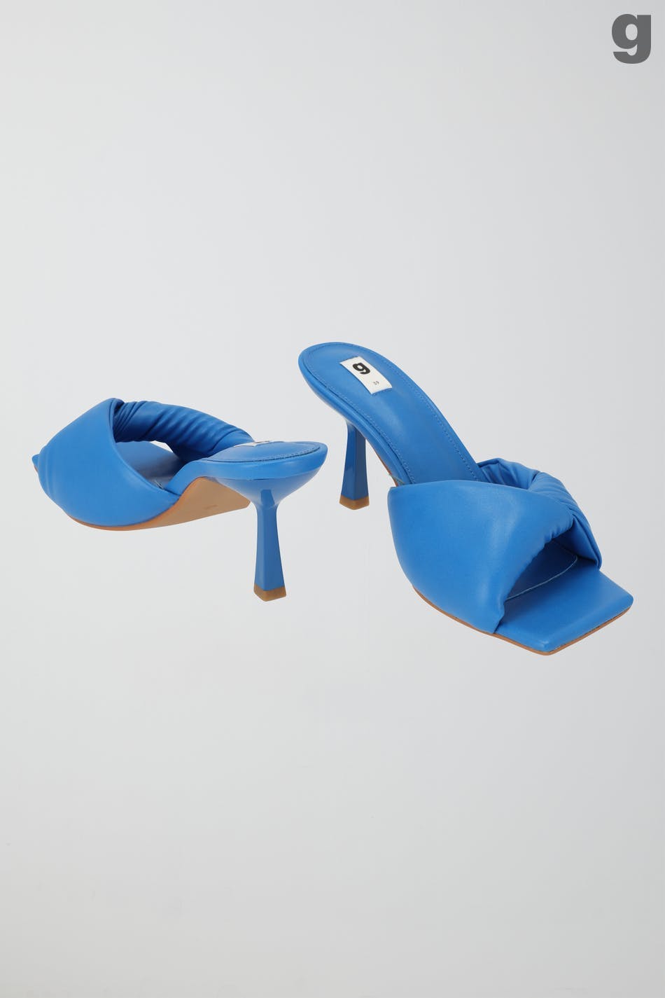 Twisted high heel sandals