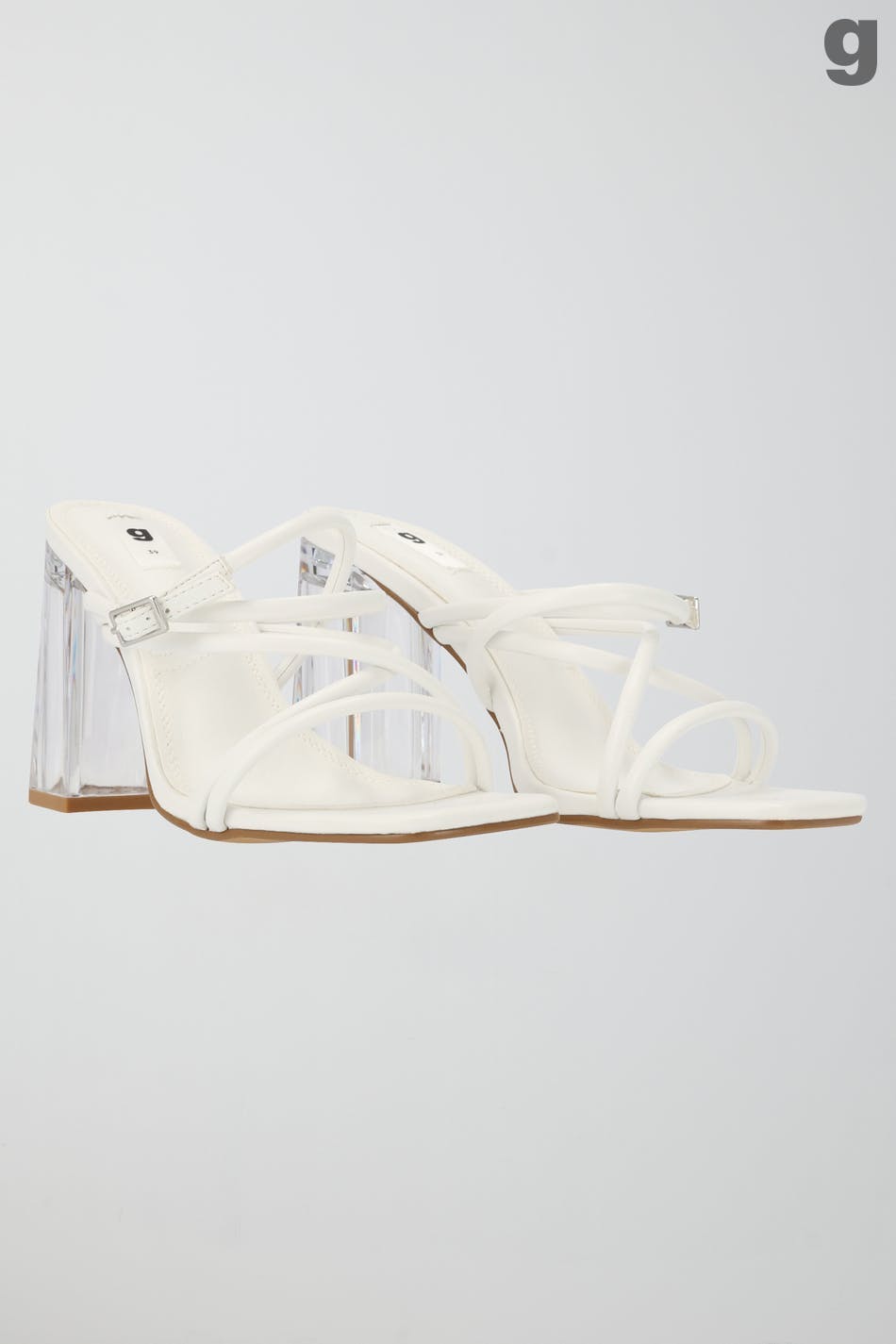Strappy high heel sandals