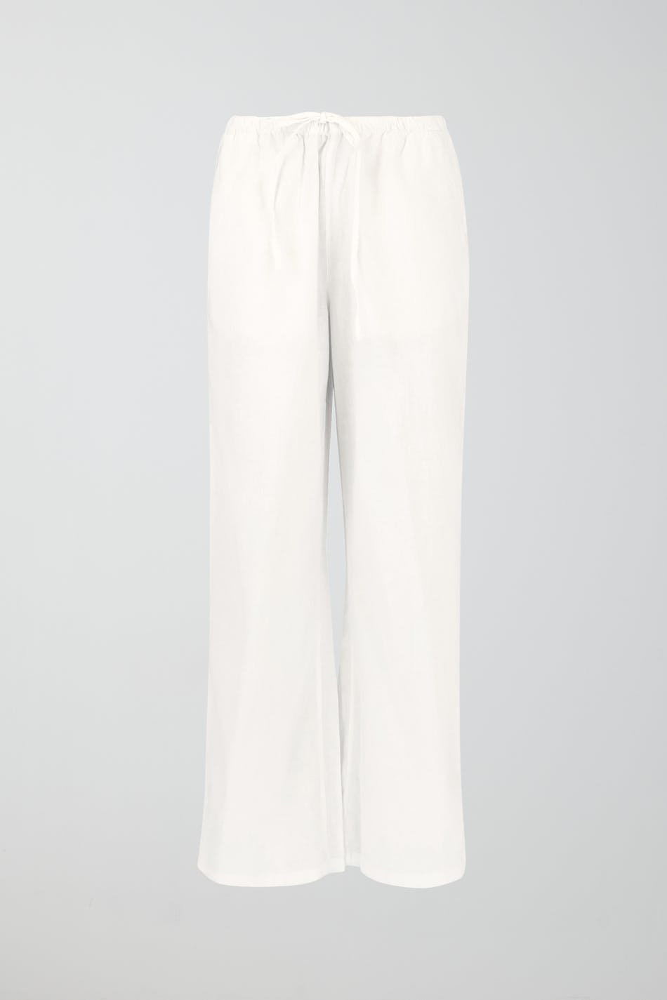 tall linen blend trousers