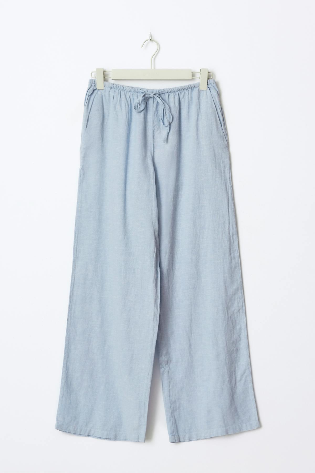 tall linen blend trousers