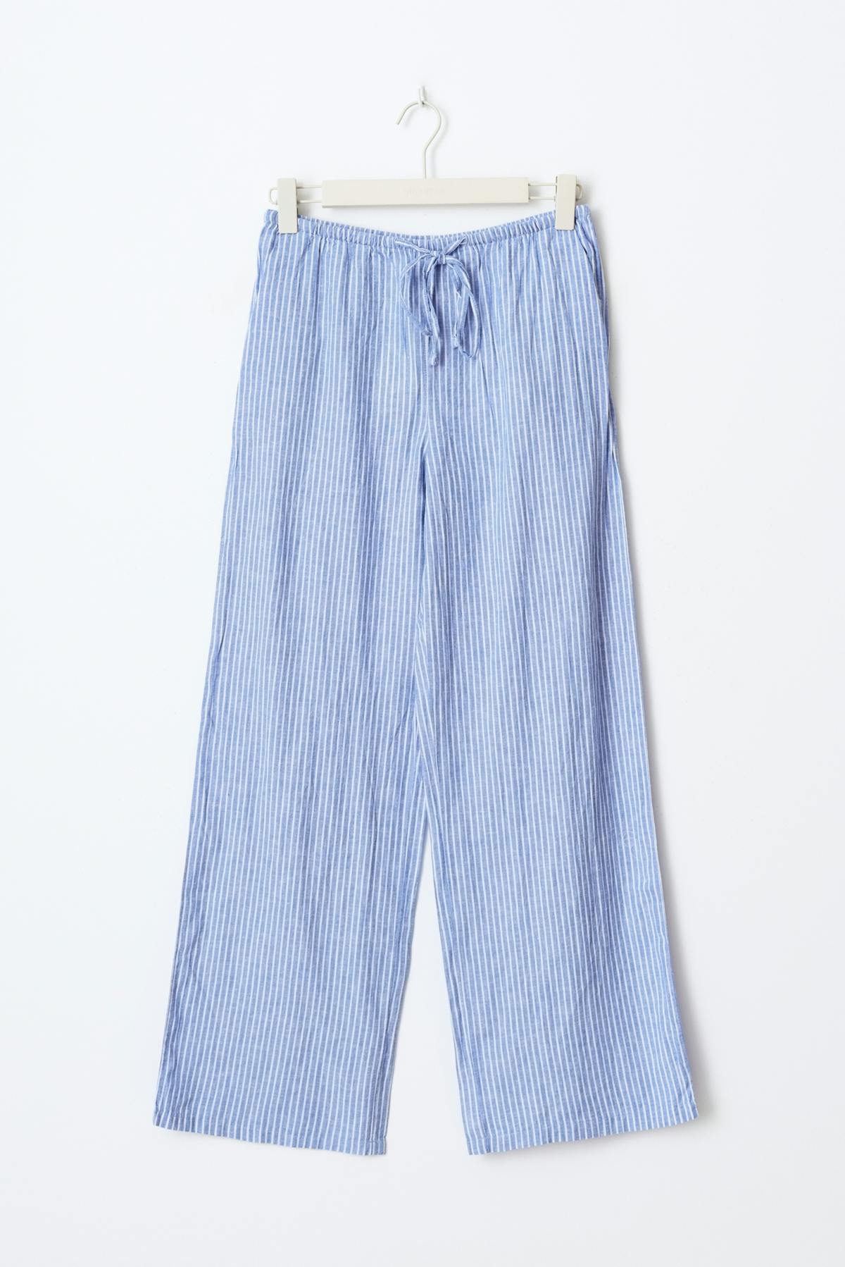 tall linen blend trousers