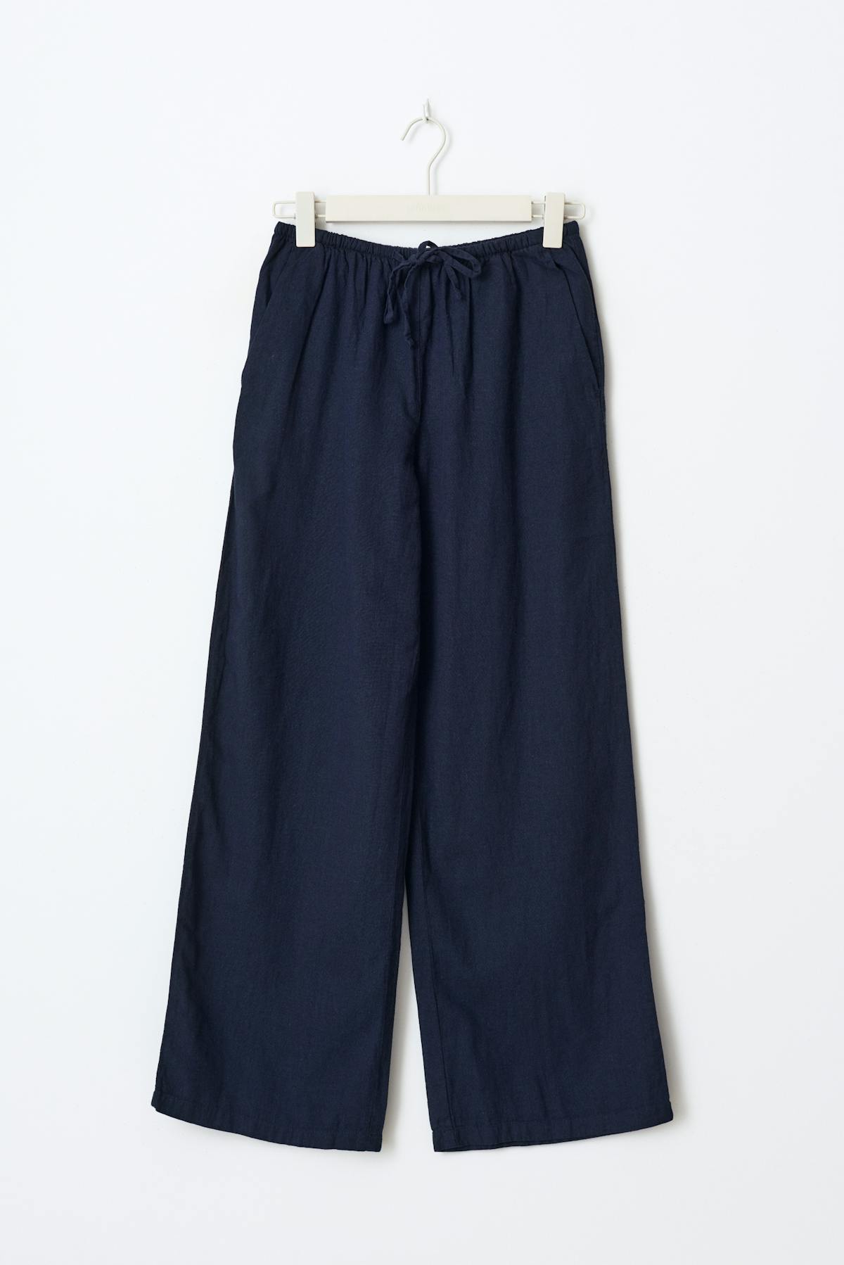 tall linen blend trousers