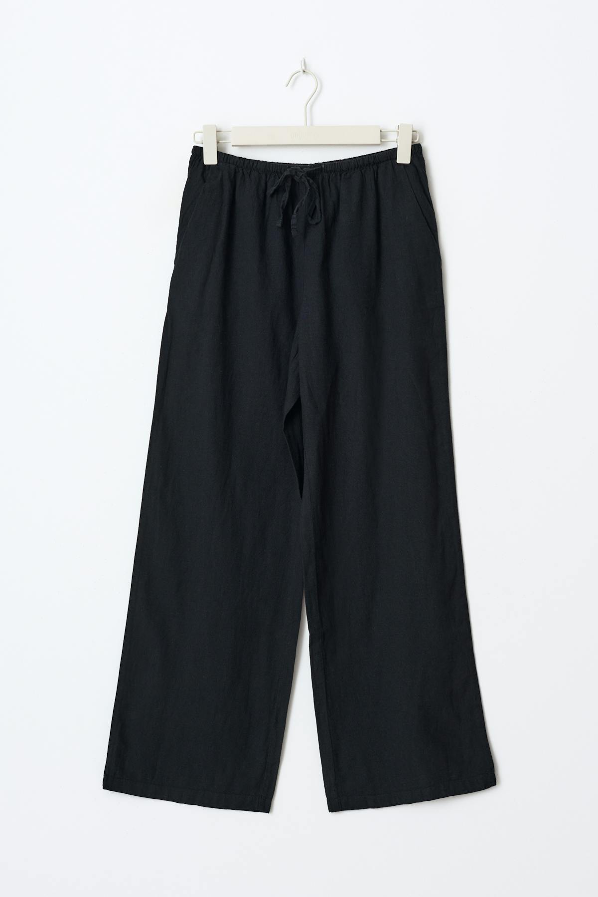 tall linen blend trousers
