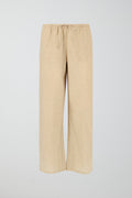 petite linen blend trousers