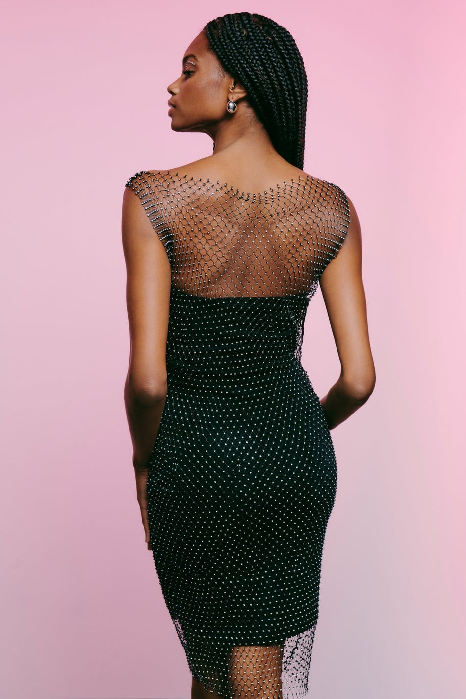 Rhinestone midi dress