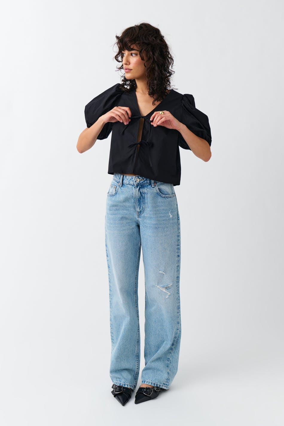 Straight high waist jeans