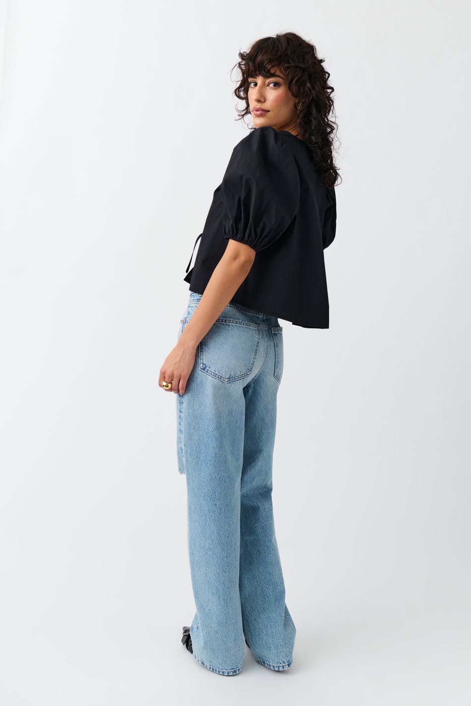 Straight high waist jeans