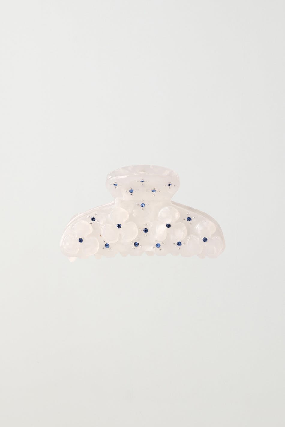 Diamond flower hair clip