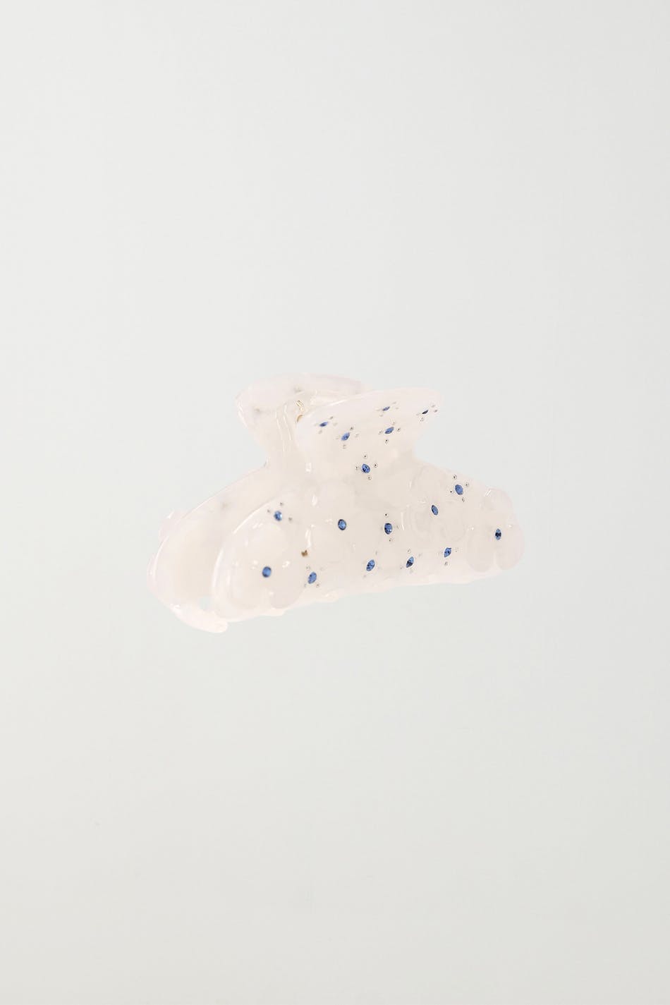 Diamond flower hair clip