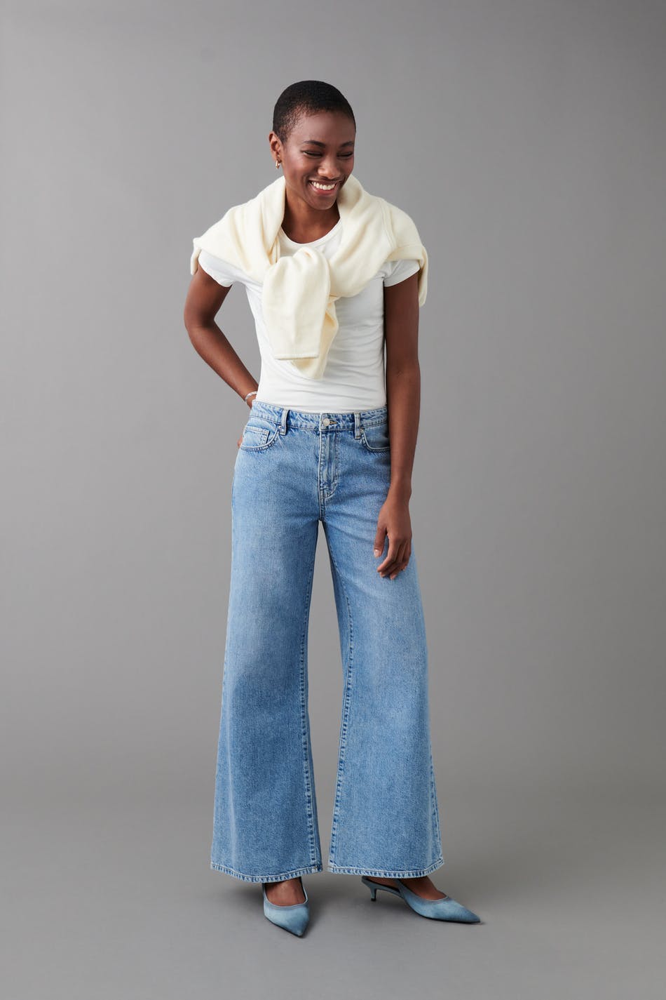 super wide jeans