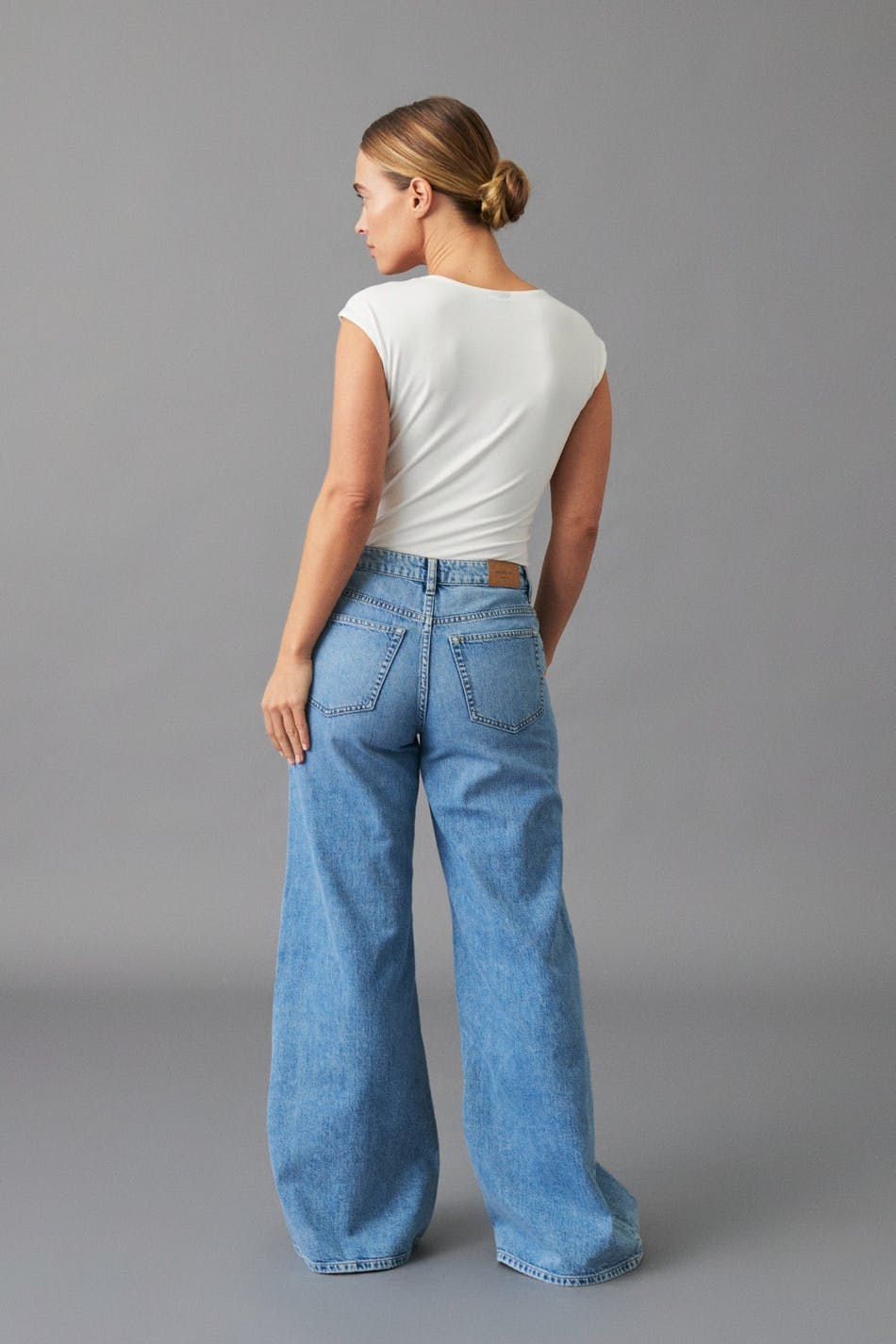 super wide jeans