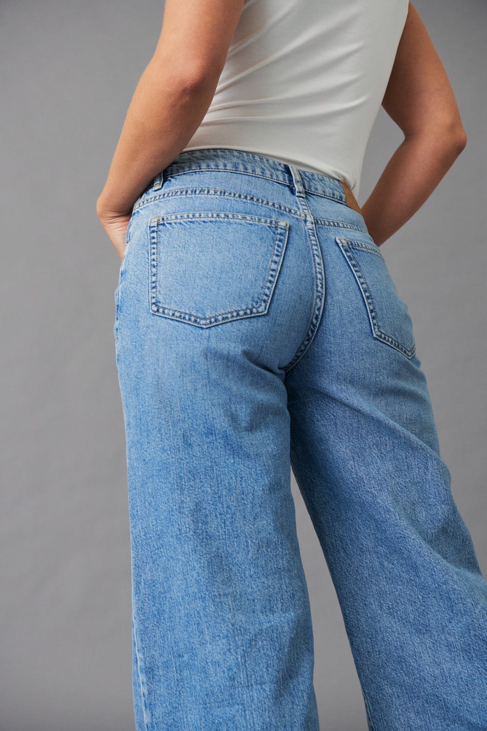 super wide jeans
