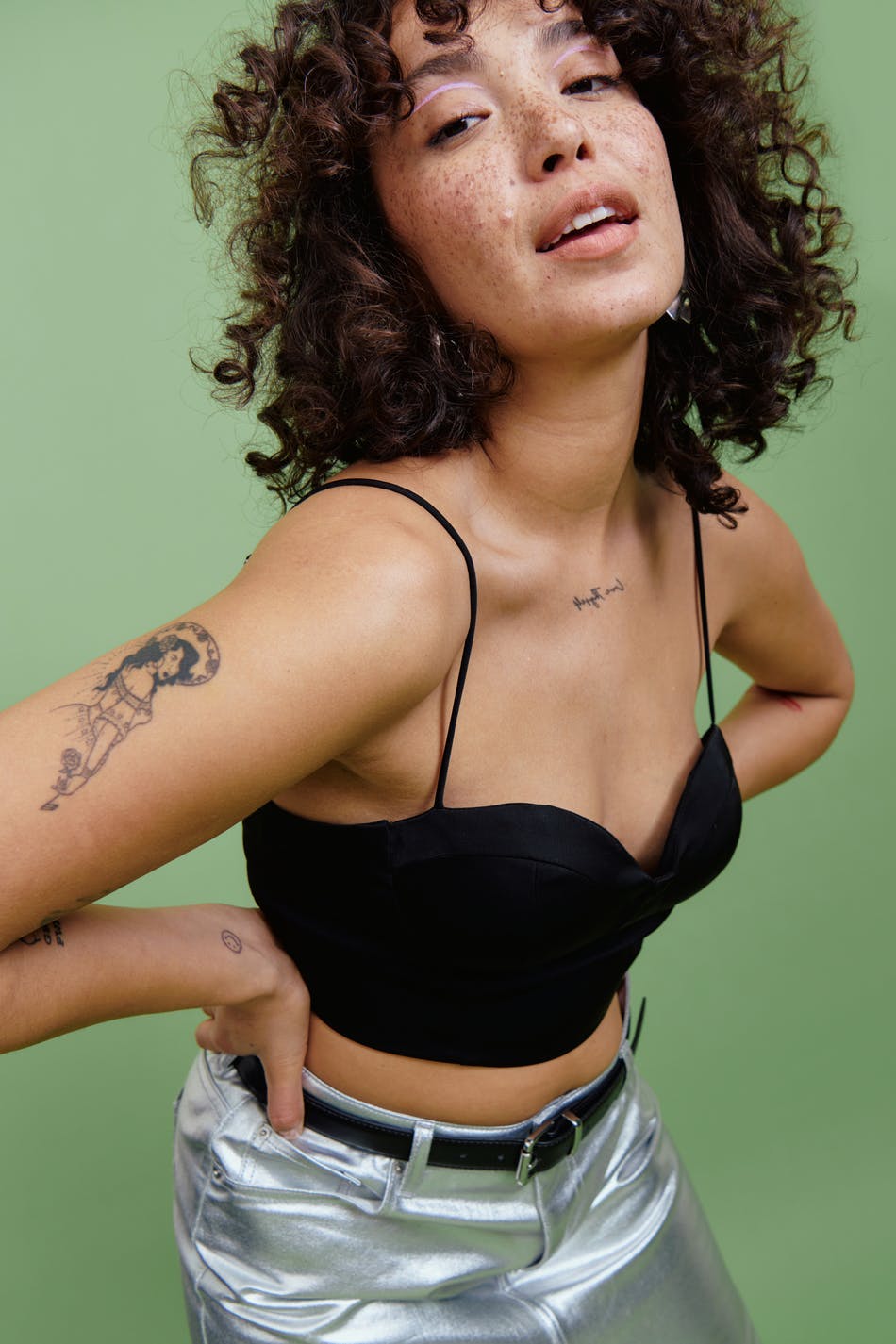 Satin bustier top