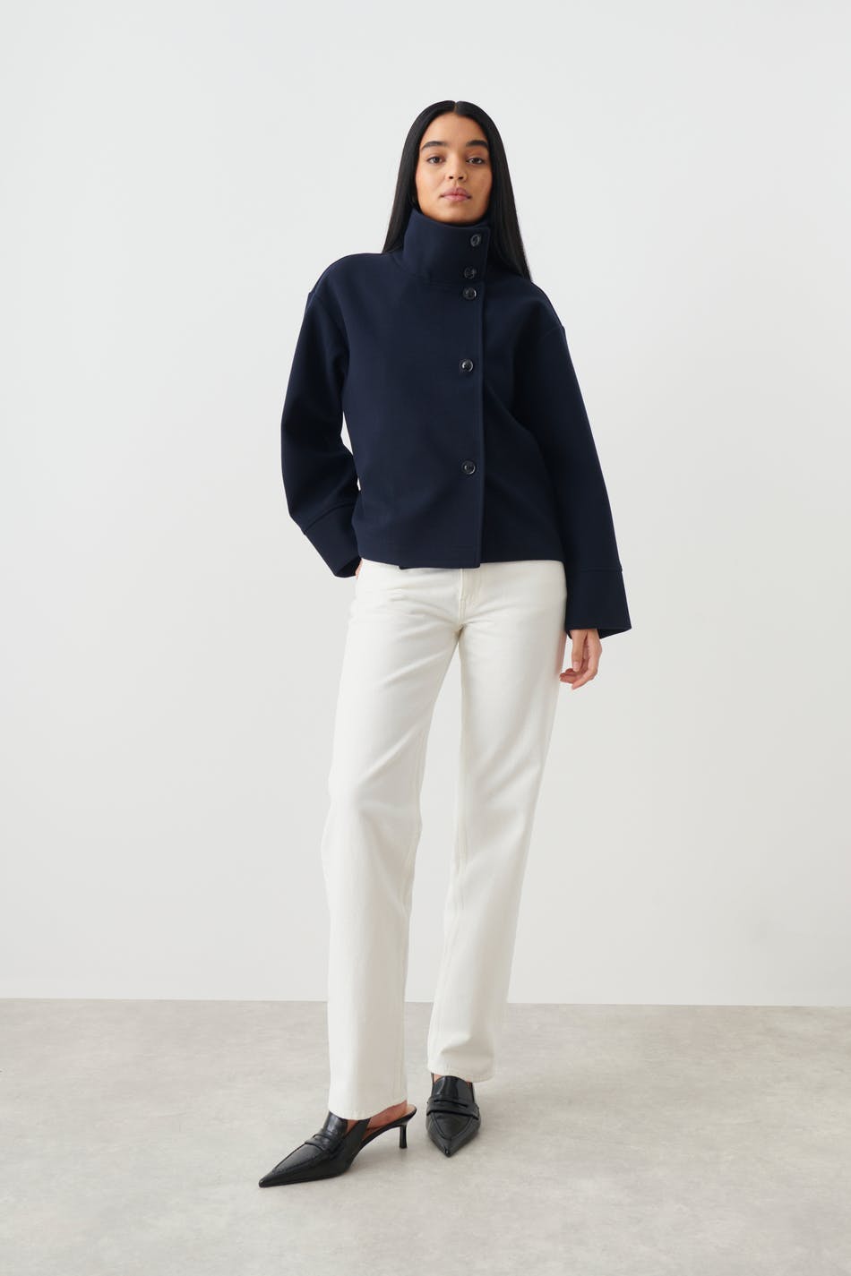 short felt jacket