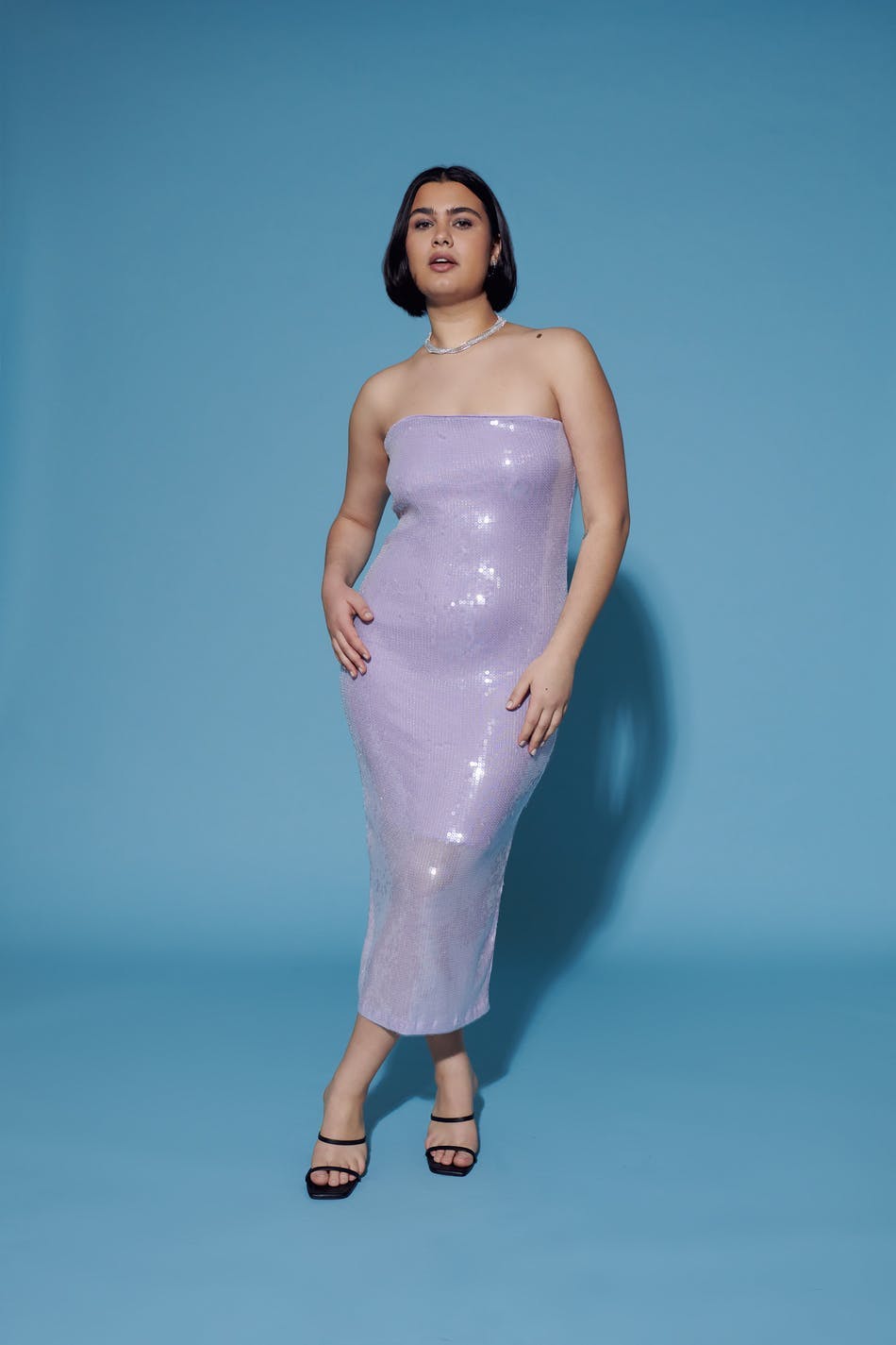 Sequin tube dress