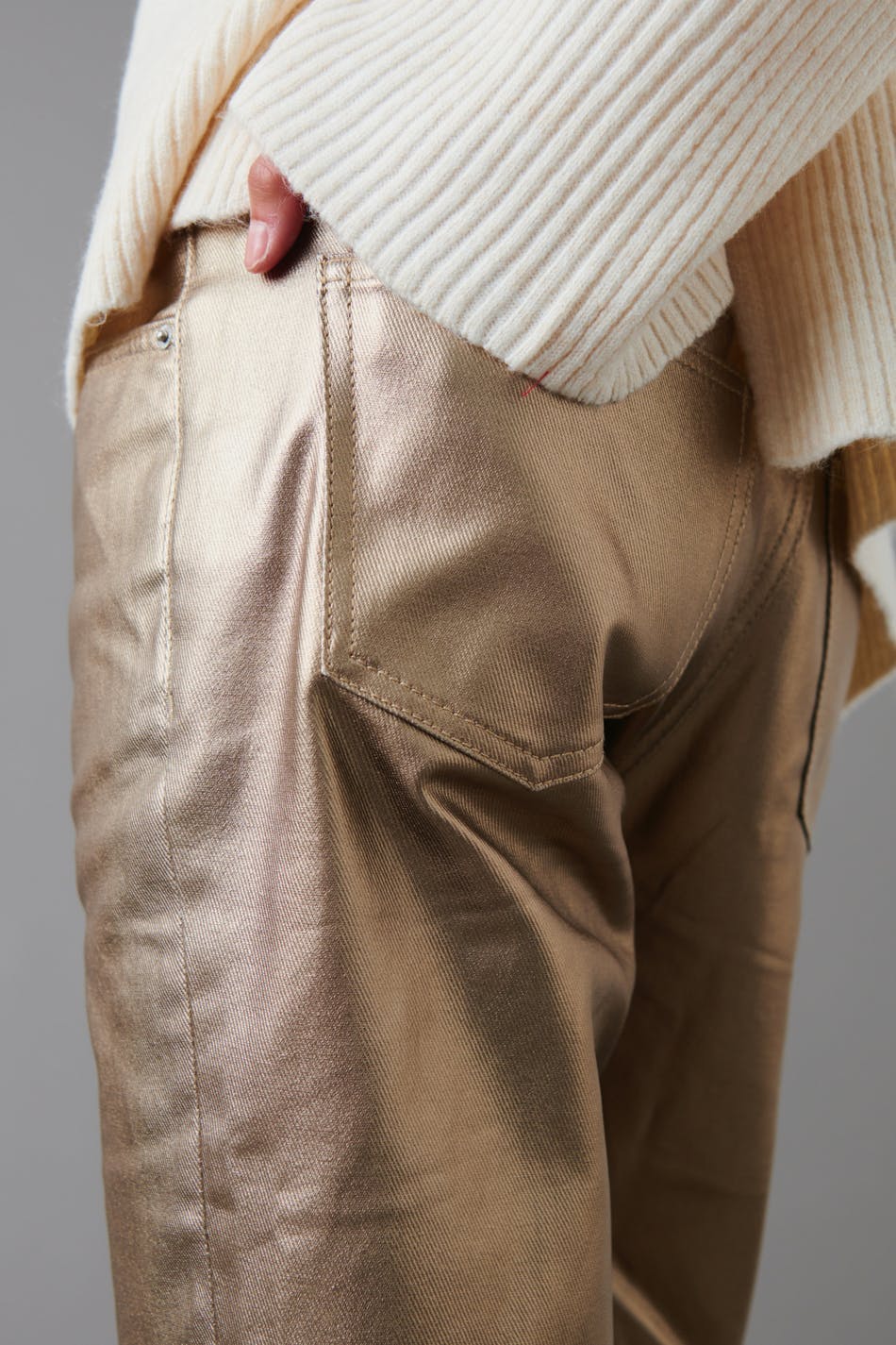 Metallic jeans