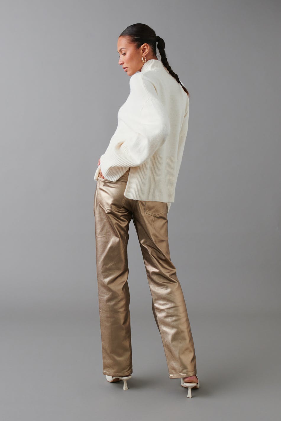 Metallic jeans
