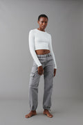 Cargo loose jeans