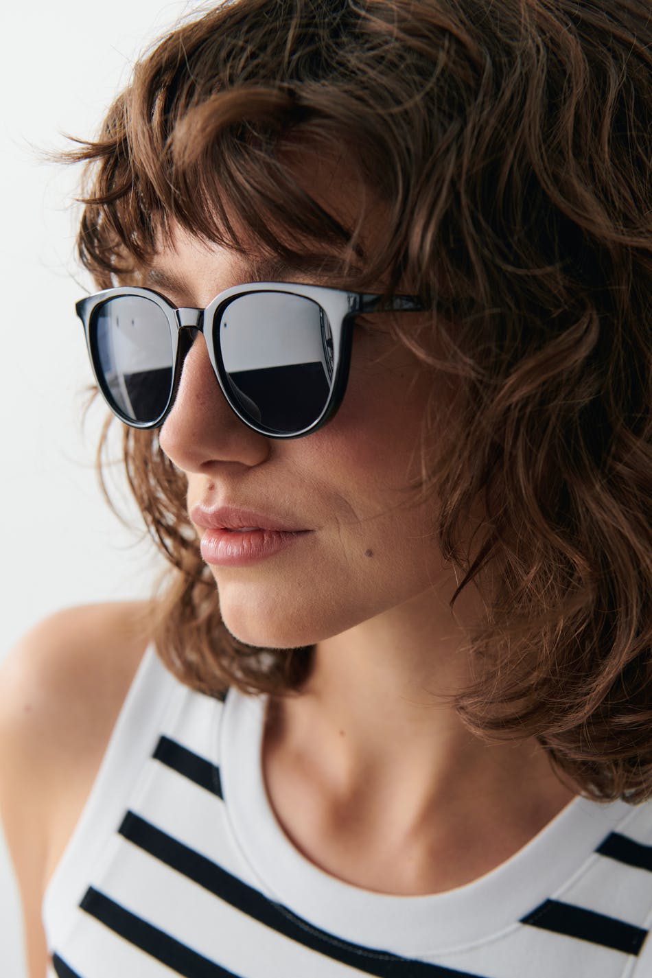 Preppy round sunglasses