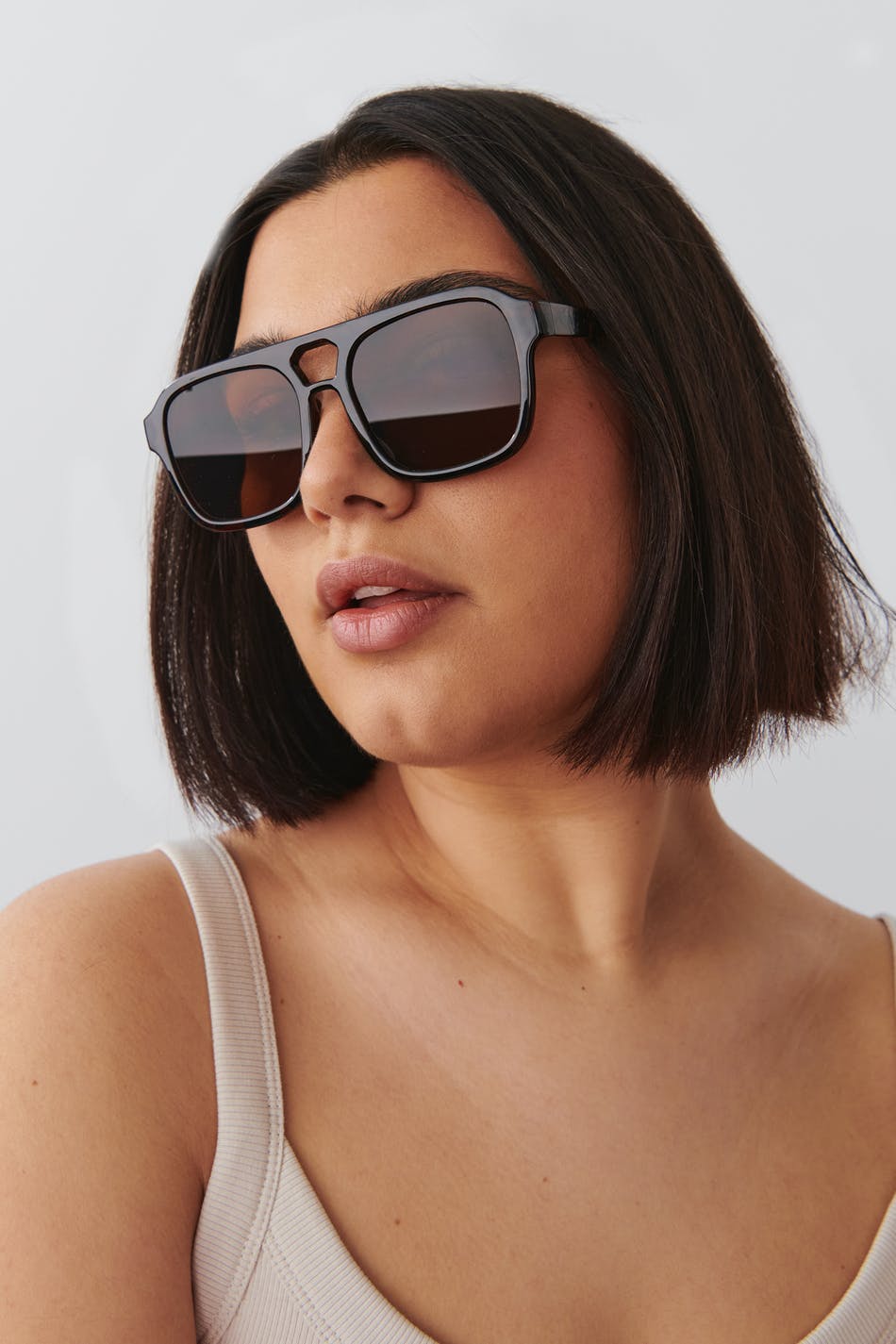 Oversized square sunglasses