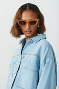 Chunky cateye sunglasses