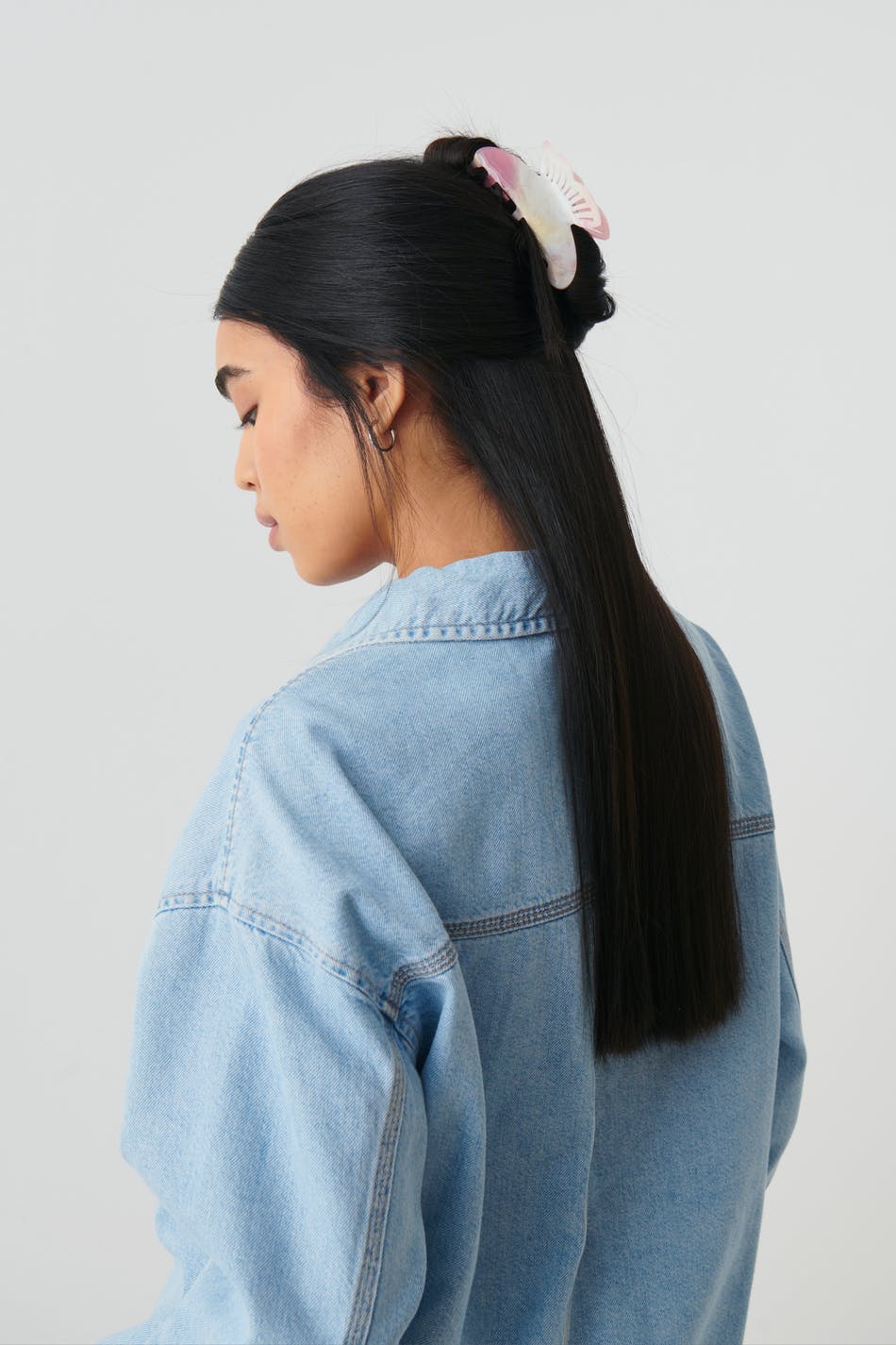 Large butterfly hair clip