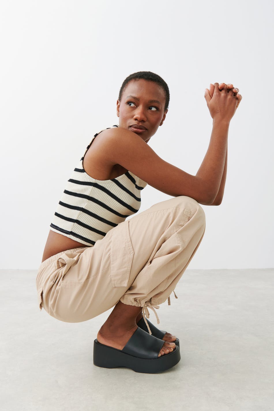 Cargo parachute trousers