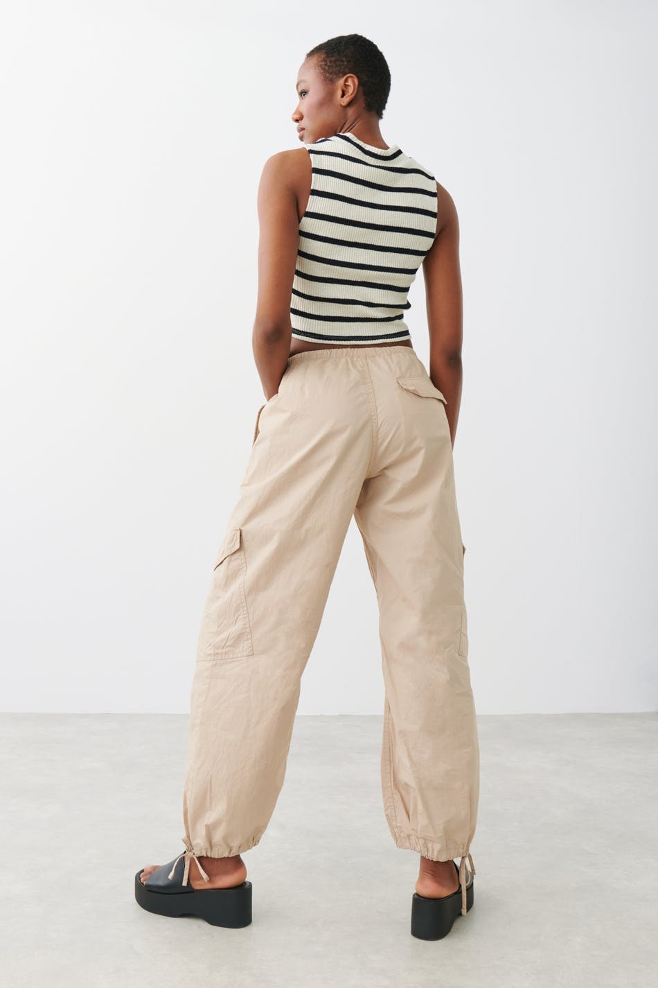 Cargo parachute trousers