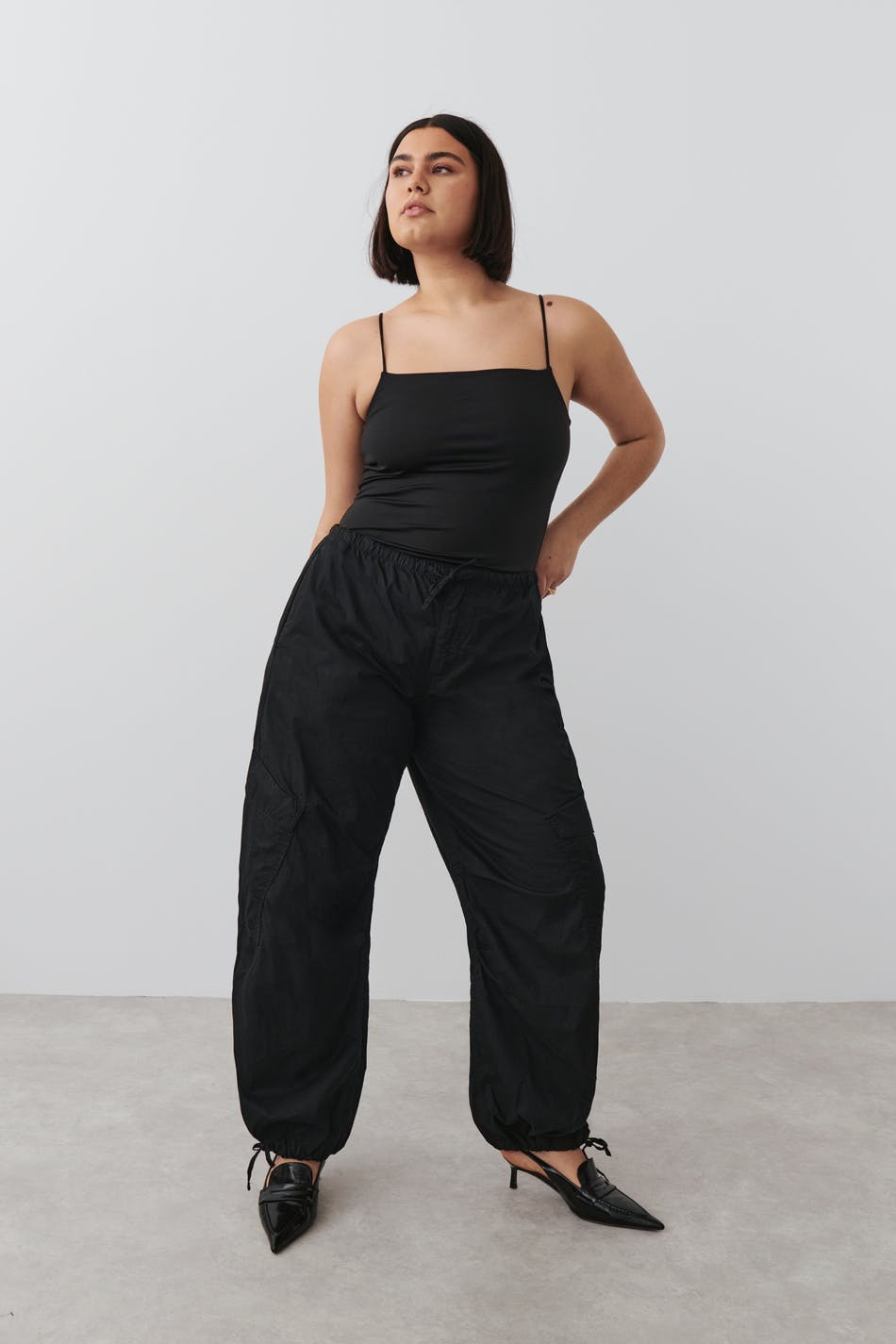 Cargo parachute trousers