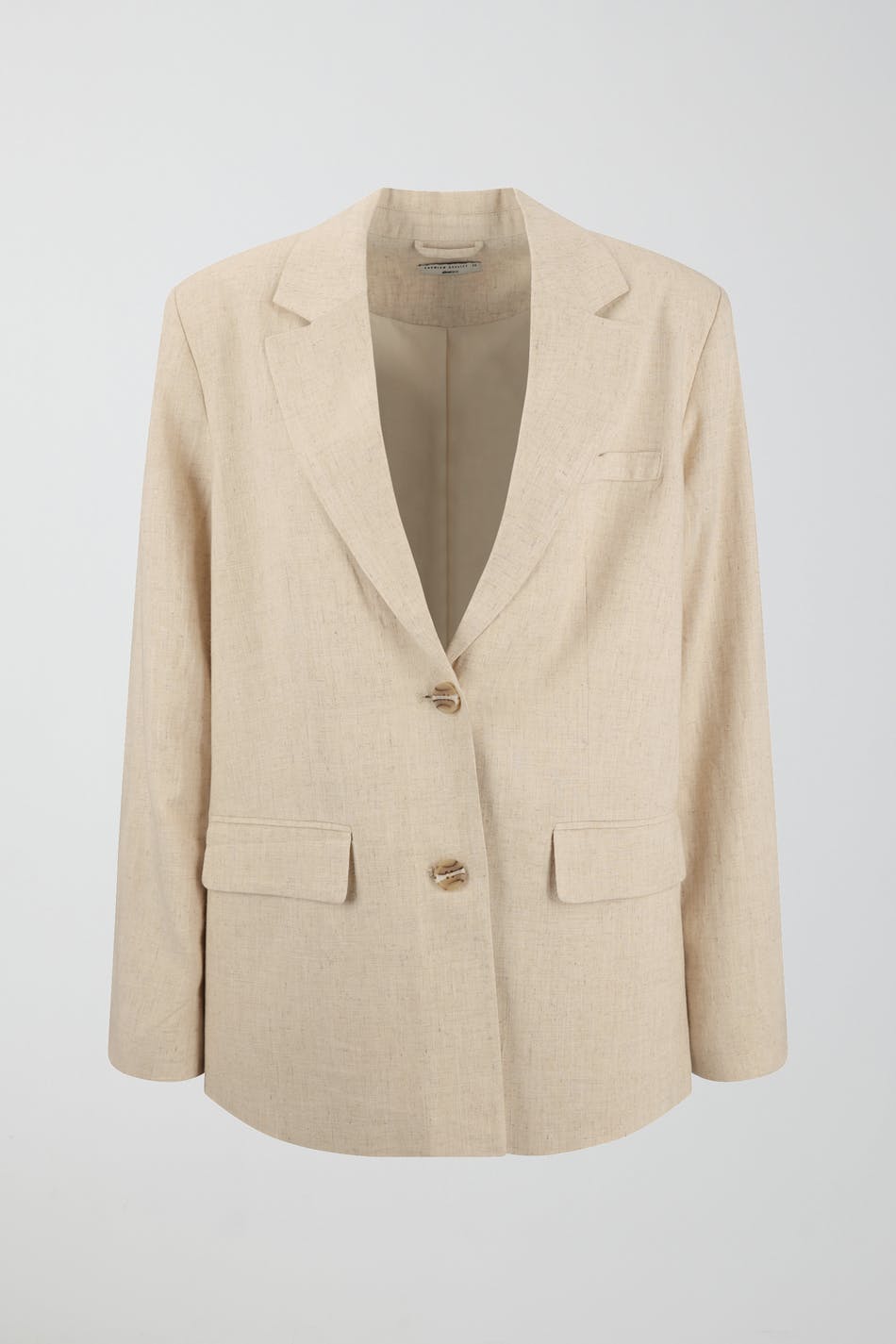 Linen blend blazer