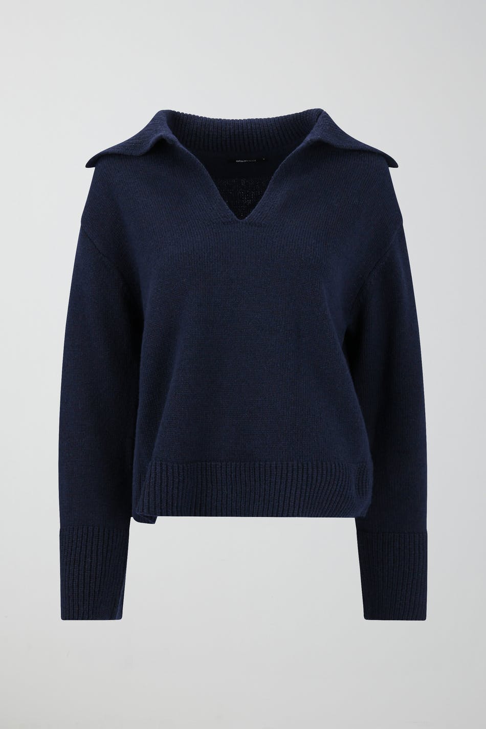 V-neck knitted sweater