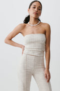 Tweed corset top