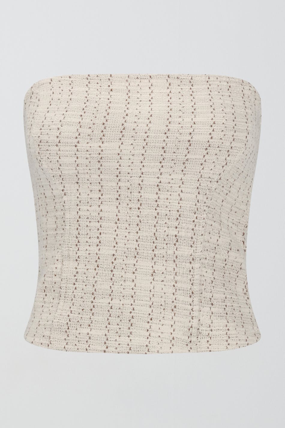Tweed corset top
