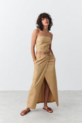 Long chino skirt