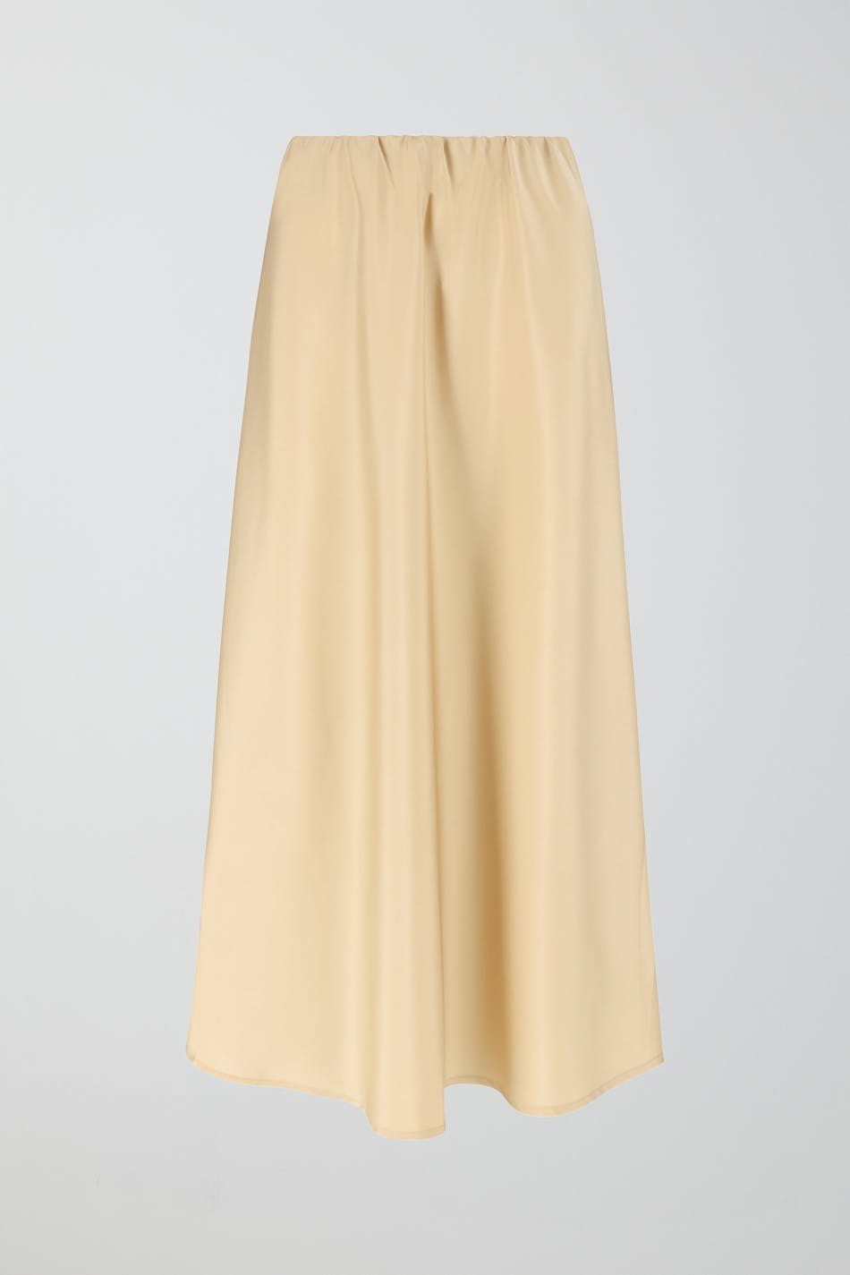 Satin midi skirt