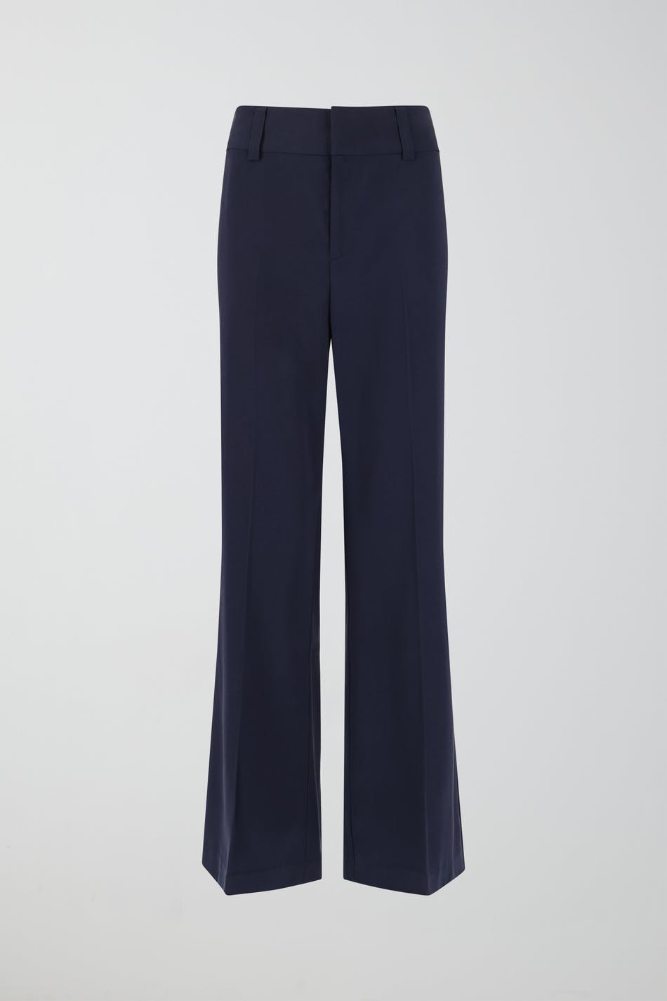 Straight viscose trousers