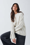 crew neck knitted sweater