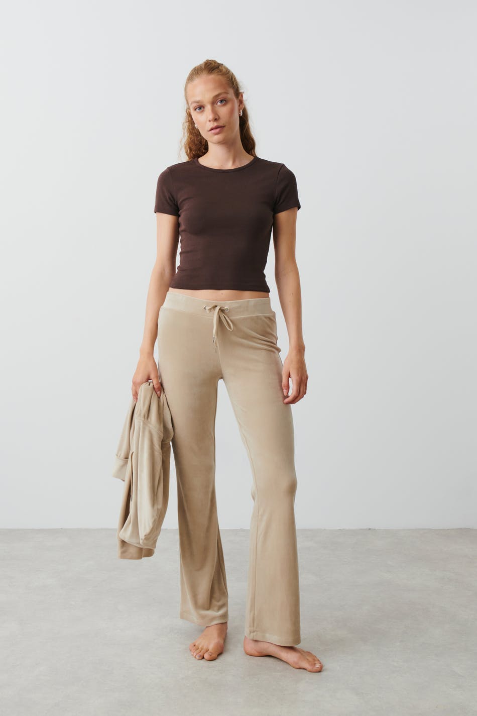 Velour trousers