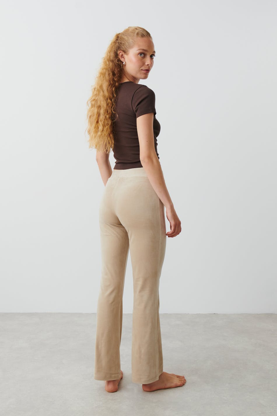 Velour trousers