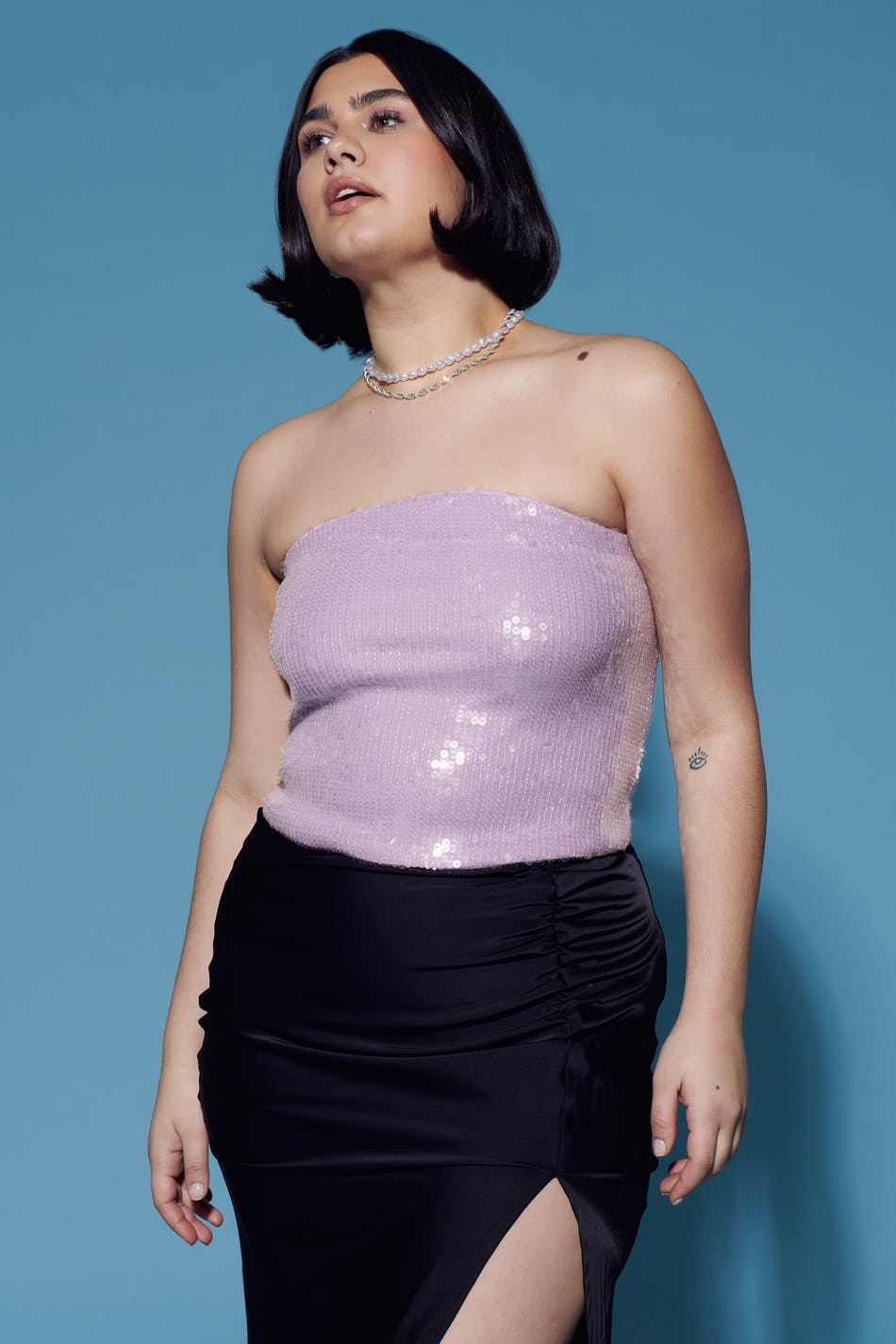Sequin tube top
